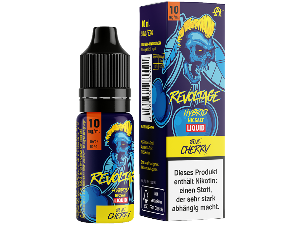 Revoltage - Hybrid Nikotinsalz Liquid - Blue Cherry