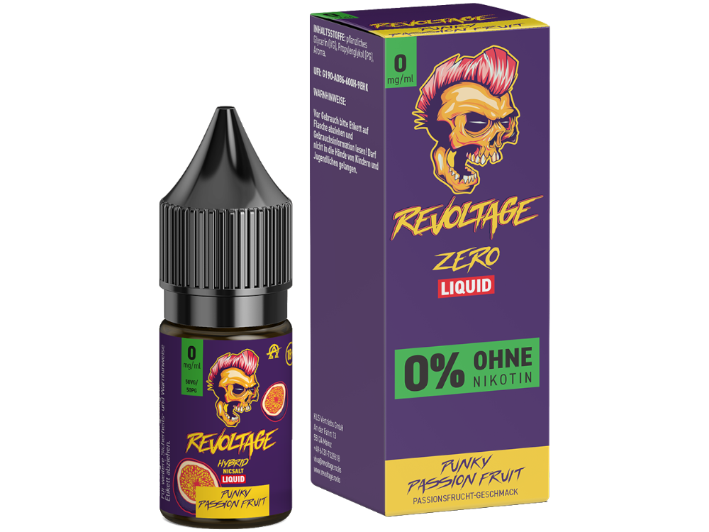 Revoltage - Hybrid Nikotinsalz Liquid - Punky Passion Fruit