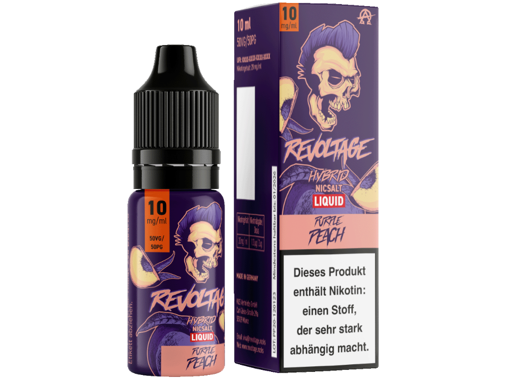 Revoltage - Hybrid Nikotinsalz Liquid - Purple Peach