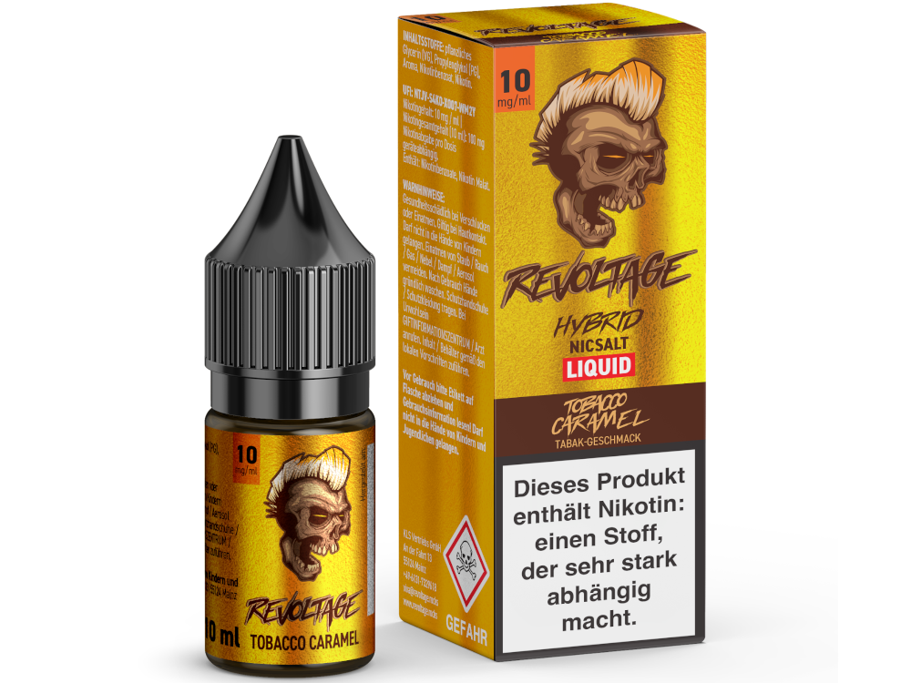 Revoltage - Hybrid Nikotinsalz Liquid - Tobacco Caramel