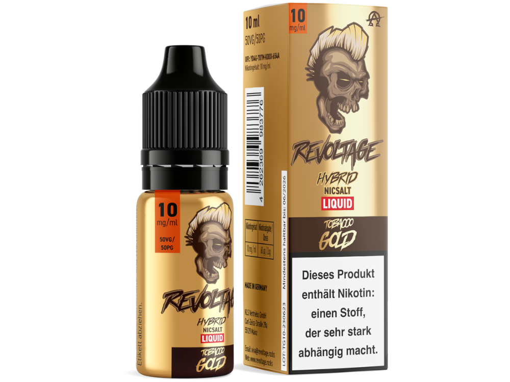 Revoltage - Hybrid Nikotinsalz Liquid - Tobacco Gold