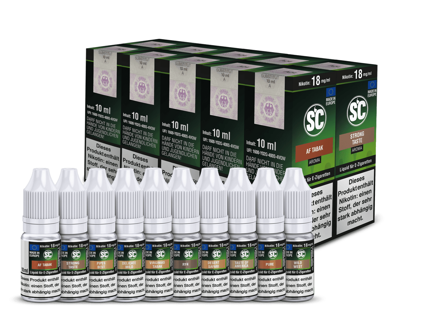 Tobacco Probierbox E-Zigaretten Liquid