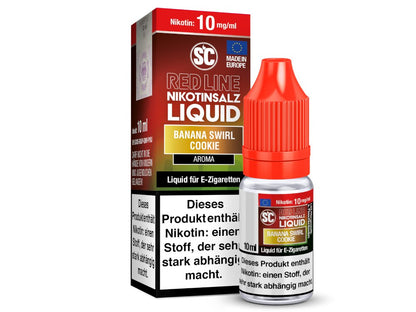 SC - Red Line - Banana Swirl Cookie - Nikotinsalz Liquid
