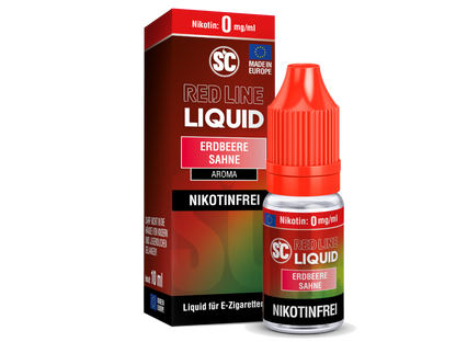 SC - Red Line - Erdbeere Sahne - Nikotinsalz Liquid