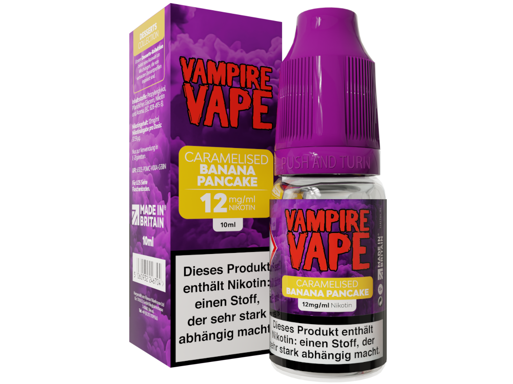 Vampire Vape - Dessert Collection - E-Zigaretten Liquid - Caramelised Banana Pancake