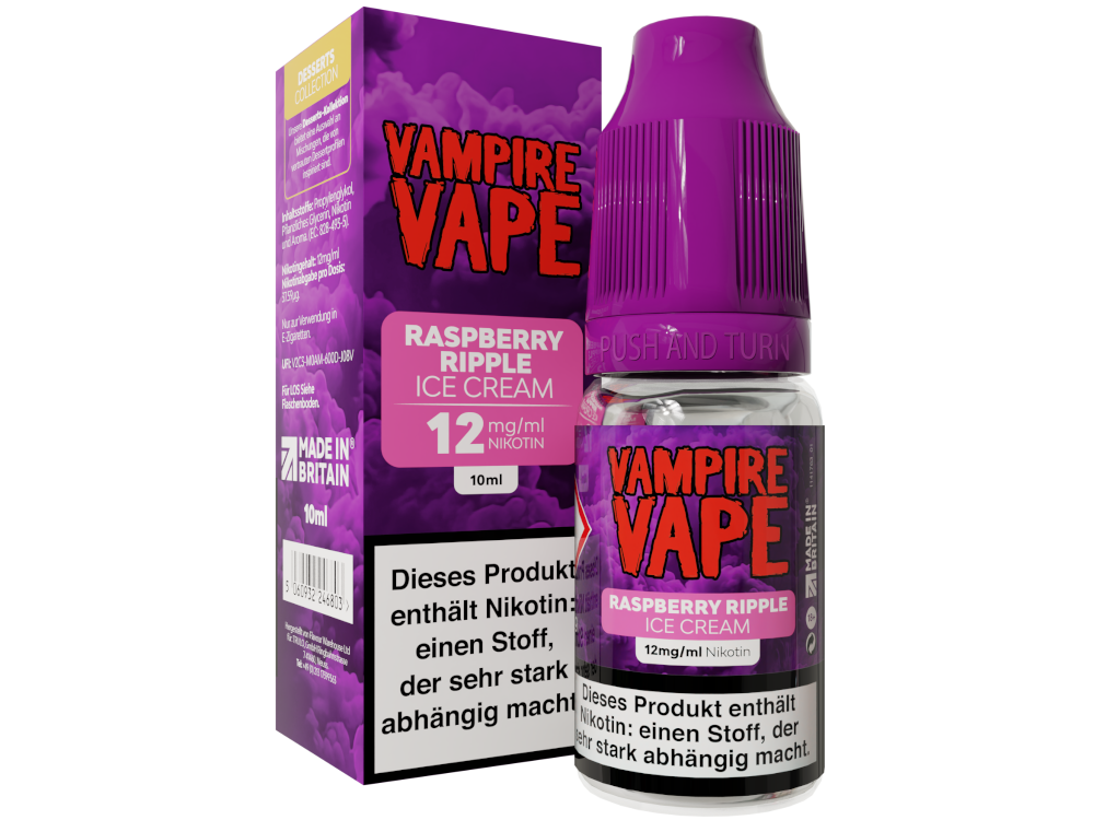 Vampire Vape - Dessert Collection - E-Zigaretten Liquid - Raspberry Ripple Ice Cream