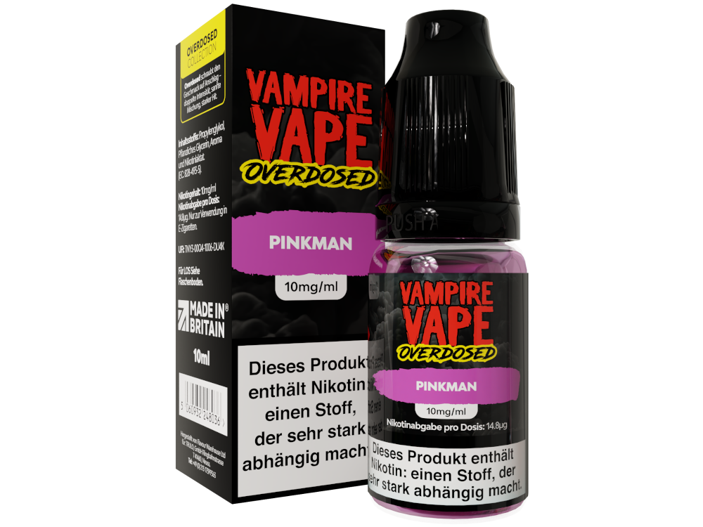 Vampire Vape - Overdosed - Nikotinsalz Liquid - Pinkman