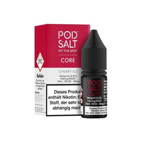 Pod Salt Core Cherry Ice Nikotinsalz Liquid 20mg 5er Packung