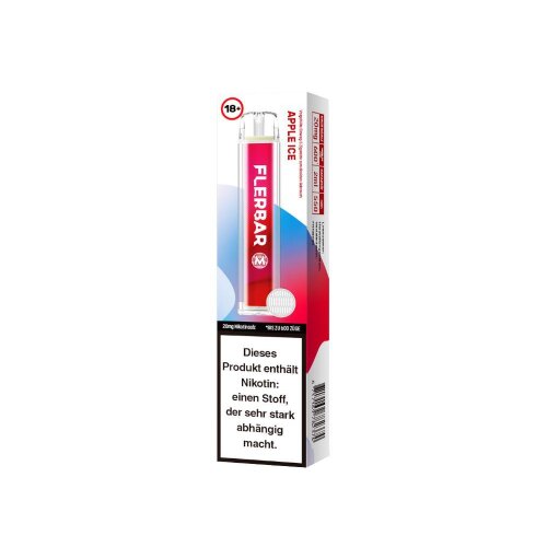 Flerbar M Einweg E-Zigarette Apple Ice 20 mg