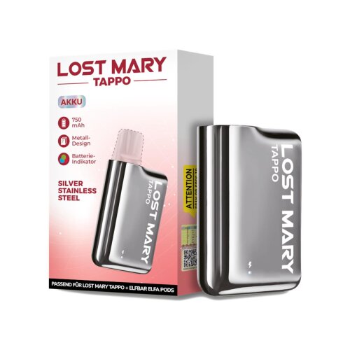 Lost Mary Tappo Akku 750 mAh silber