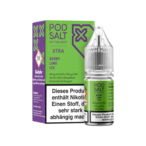 Pod Salt X - Berry Lime Ice - Nikotinsalz Liquid 20 mg/ml