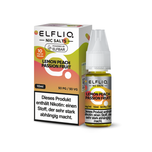 ELFLIQ - Lemon Peach Passion Fruit - Nikotinsalz Liquid...