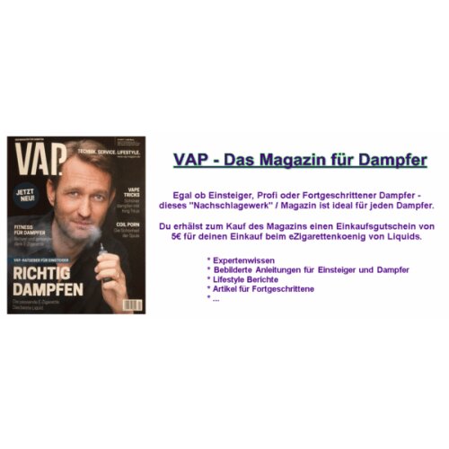 VAP - Das Magazin f&uuml;r Dampfer