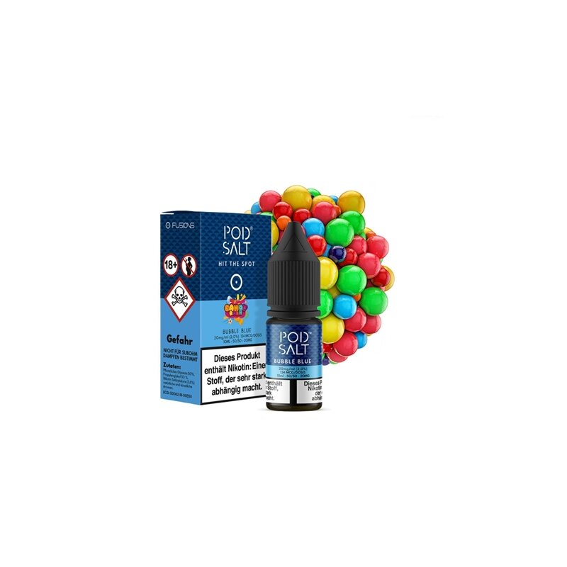 Nikotinsalz PodSalt Fusion Bubble Blue 10ml