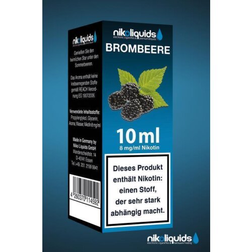 Nikoliquid Brombeere Liquid 10ml 3mg