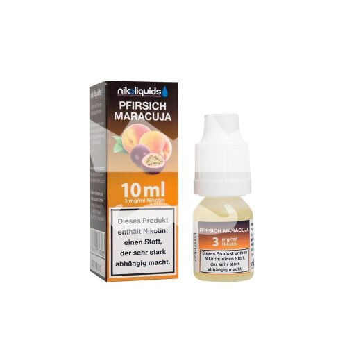 Nikoliquid Pfirsich Maracuja Liquid 10ml 8 mg