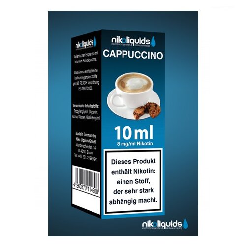 Nikoliquid Cappuccino Liquid 10ml 0mg