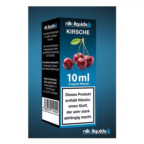 Nikoliquid Kirsche Liquid 10ml 3mg