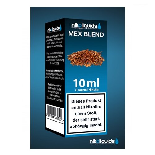 Nikoliquid Mex Blend Liquid 10ml 3mg