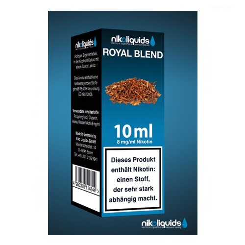 Nikoliquid Royal Blend Liquid 10ml 8mg