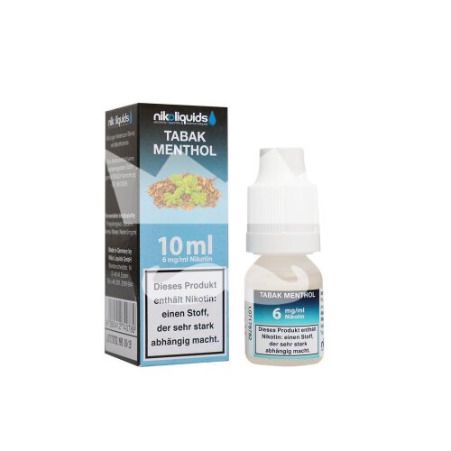 Nikoliquid Tabak Menthol Liquid 10ml 3mg