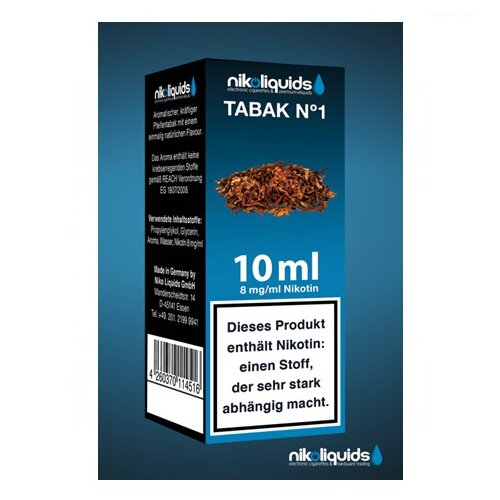Nikoliquid Tabak No1 Liquid 10ml 8mg