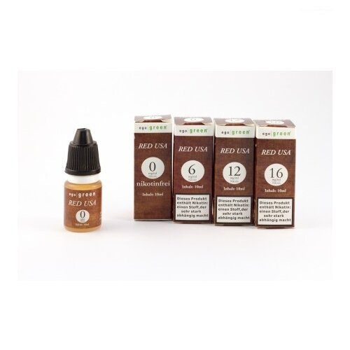 eGoGreen Red USA Tobacco Liquid 12mg