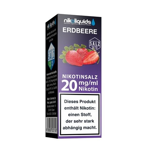 Nikoliquid Nikotinsalz Erdbeere Liquid 6mg