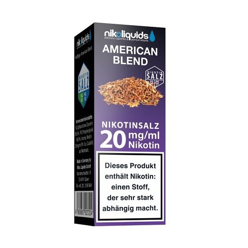 Nikoliquid Nikotinsalz American Blend Liquid 6mg