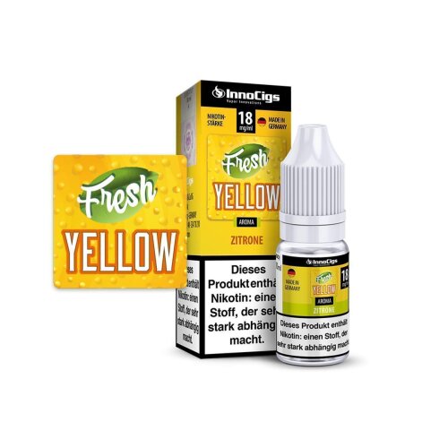 InnoCigs Fresh Yellow Zitrone Aroma 6mg 10er Set