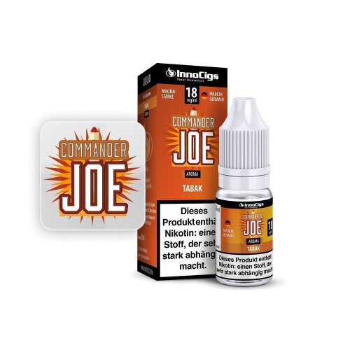 Liquid InnoCigs Commander Joe Tabak 0mg