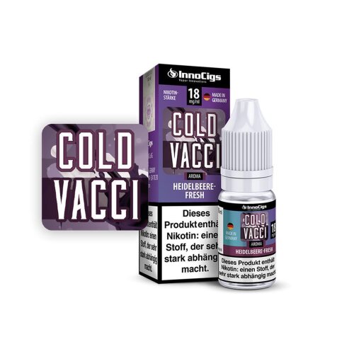 Nicotin Liquid InnoCigs Cold Vacci Heidelbeere Fresh 0mg