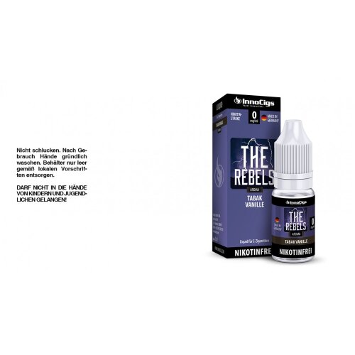 Vapors Liquid InnoCigs The Rebels Tabak Vanille 3mg 1er