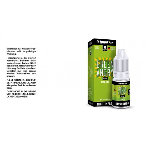 Nicotin Liquid InnoCigs Green Angry Limette 3mg 10er