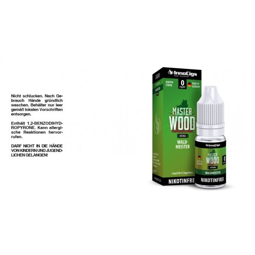 InnoCigs Dampfer Liquid Master Wood Waldmeister 9mg 10er