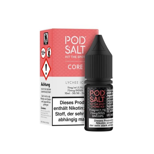 Pod Salt Core Lychee Ice Nic Salts Juice