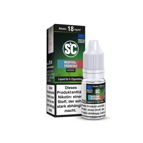 E Juice SC Menthol Erdbeere 6mg 10er