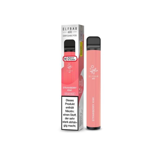 Elf Bar 600 Disposable E Zigarette Strawberry Kiwi 20mg