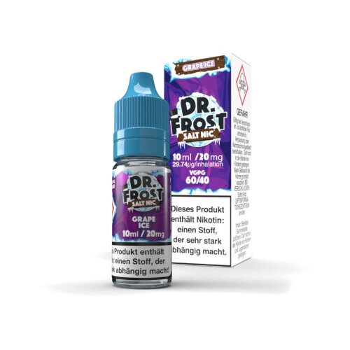 Dr Frost Polar Ice Vapes Grape Ice Nikotinsalz Liquid 20mg