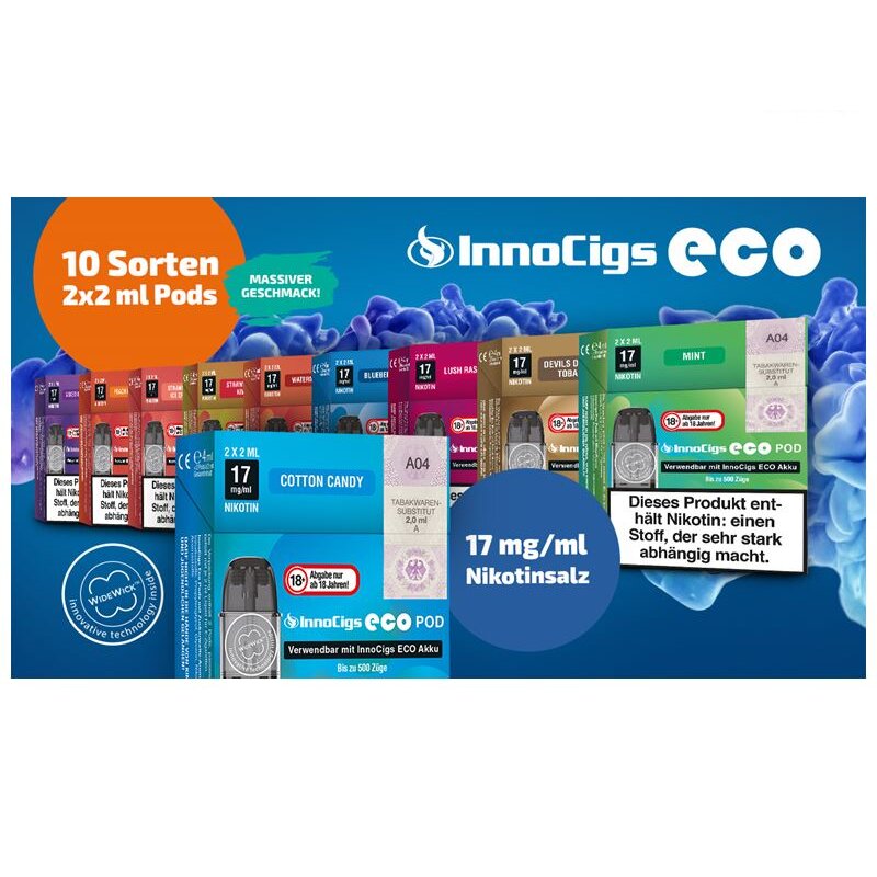 InnoCigs Eco Pod 17mg 2er Set
