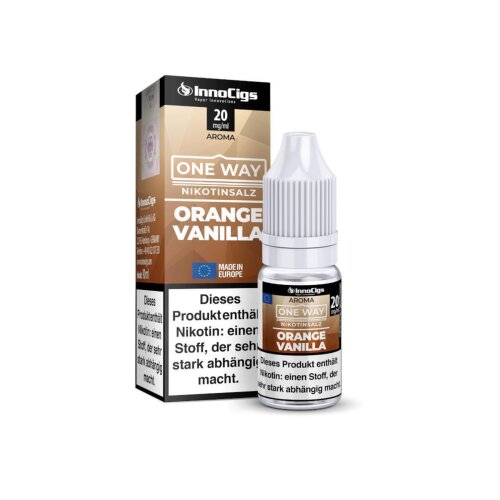 InnoCigs One Way Nikotinsalz Vaping Orange Vanilla 10mg