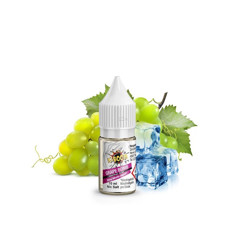 K-BOOM Grape Bomb Original Rezept Nikotinsalz Liquid 10ml