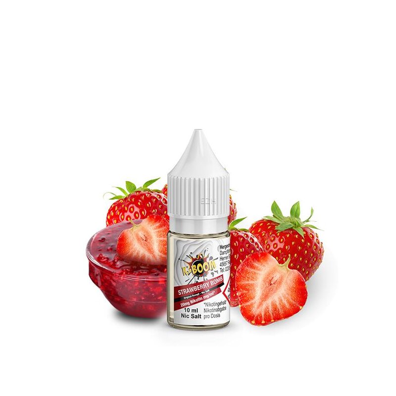 K-BOOM Strawberry Bomb Original Rezept Nikotinsalz Liquid 10ml