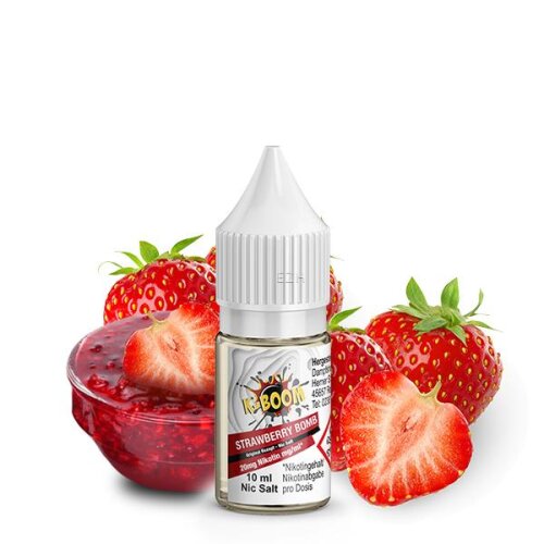 Nikotinsalz Liquid K-Boom Strawberry Bomb Original Rezept...