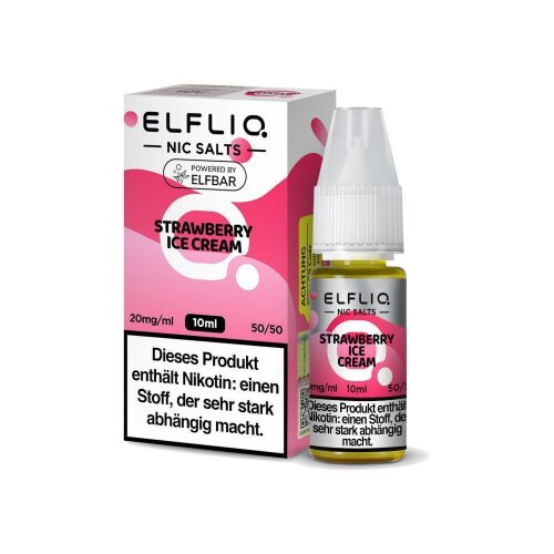 ELFLIQ Strawberry Ice Cream Nikotinsalz Liquid