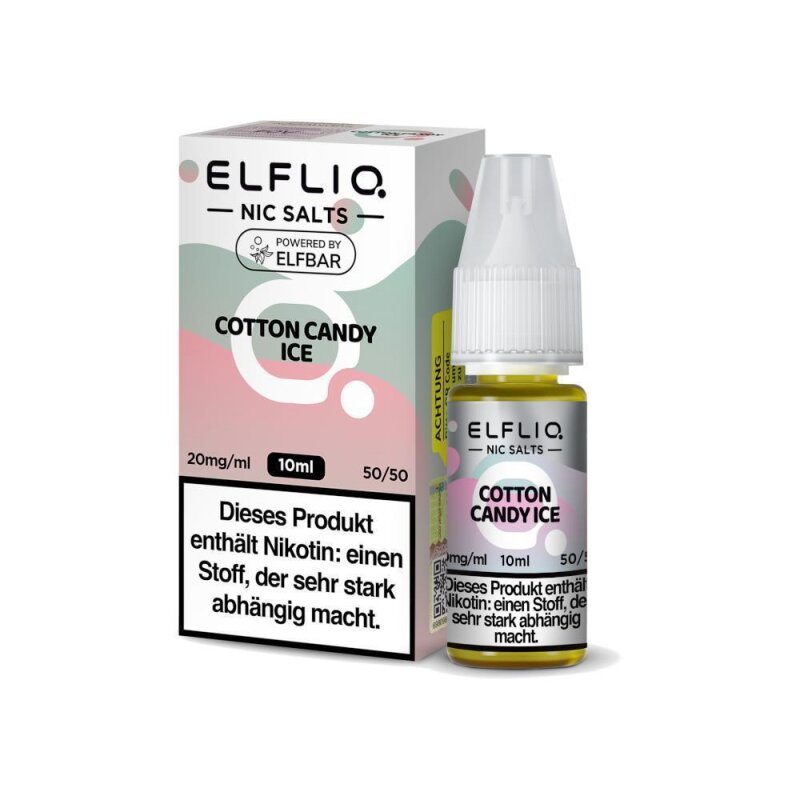 ELFLIQ Nic Salts Liquid Cotton Candy Ice 20mg