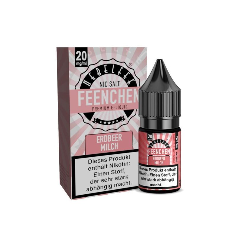 Nebelfee Feenchen Nikotinsalz Liquid Erdbeermilch 20mg 5er Set