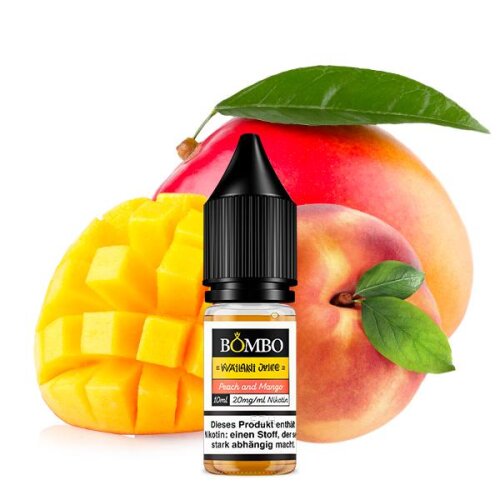 Nikotinsalz Liquid BOMBO Peach and Mango 10ml